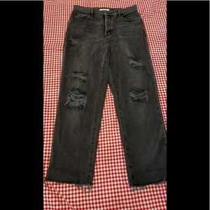 Pacsun high rise straight black jeans size 29